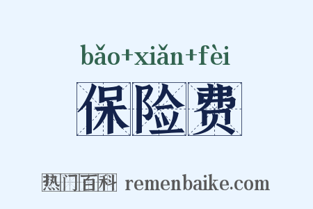 保险费是什么意思的图片